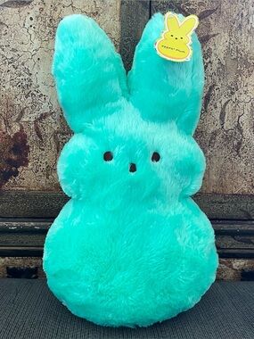 Large Peeps Plush Bunny Rabbit  - Bright Teal - 17"